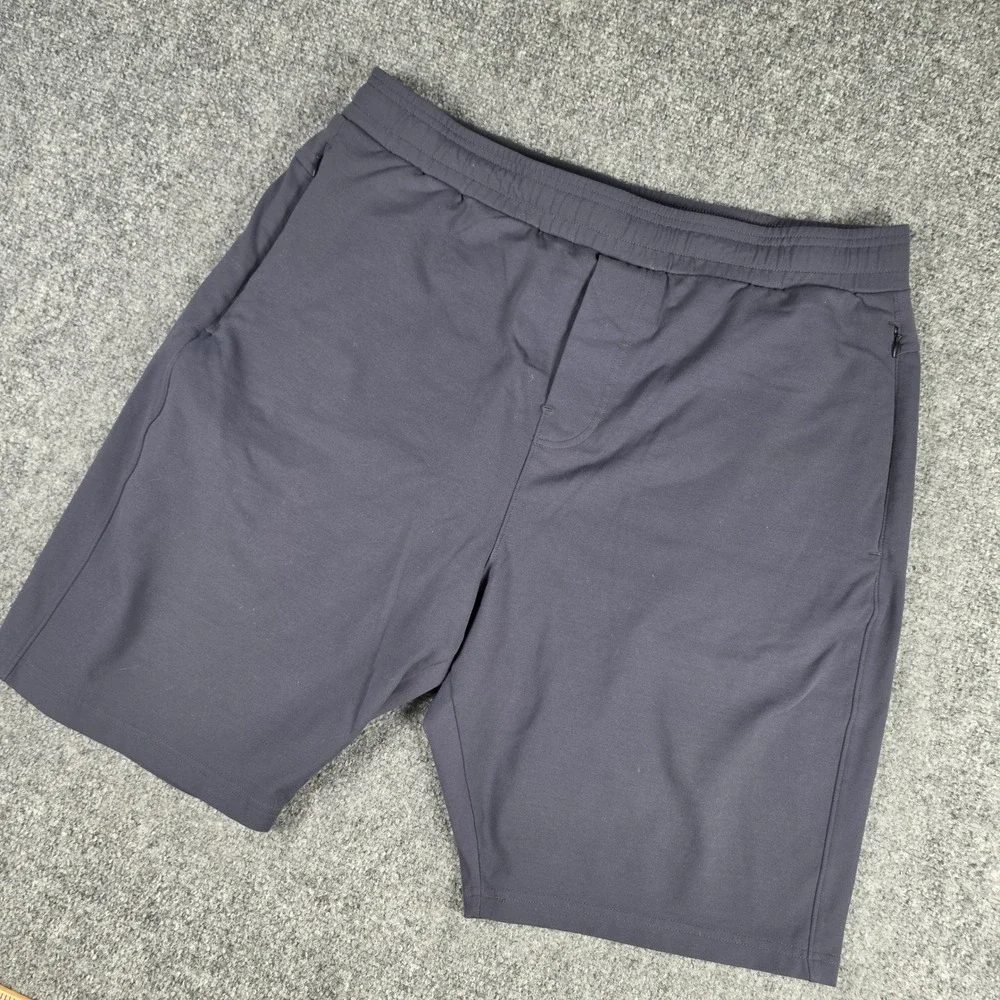 Public Rec All Day Every Day Shorts Mens 38R Gray Navy Athletic Performance